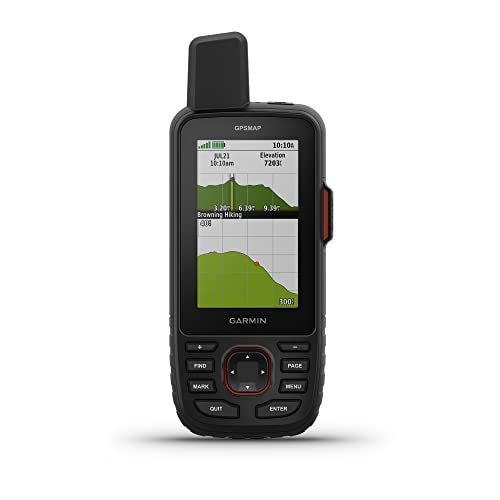 Garmin GPSMAP 67i Rugged GPS Handheld with inReach Satellite Technology, Two-Way Messaging, Interactive SOS, Mapping