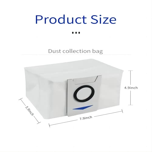 Szxtdzsw dust bag Compatible with Ecovacs DEEBOT T20 X1 Omni X1 TURBO X1 Plus T10 OMNI T10 TURBO T10 PLUS robot vacuum cleaner. 10 dust bags.