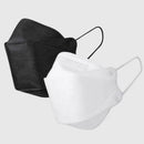 {10 Pcs } Werkomed KF94 Face Mask Respirator Protective Disposable Dust Covers (White, Black) (Black)