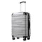 Coolife Luggage Expandable(only 28") Suitcase 3 Piece Set with TSA Lock Spinner 20in24in28in, sliver, S(20in_carry on)