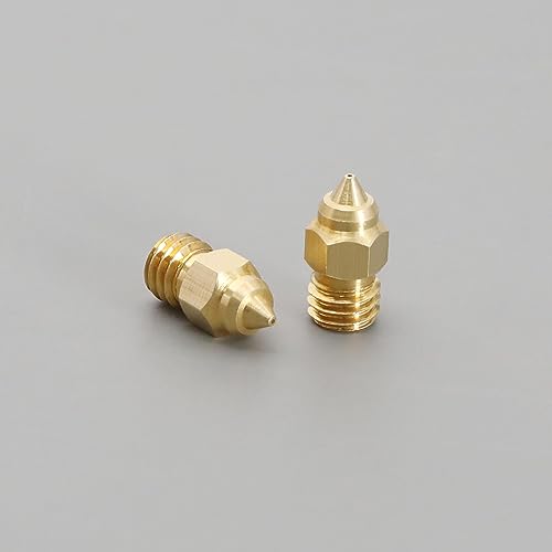 ECSiNG 10 X CR6-SE 3D Printer Brass Nozzle Compatible with CR-6 SE/Ender-3 Series/Ender-5 Series/Ender-6/ CR-10 Series/Ender 3 S1 Series 0.4mm 3D Printer Accessories