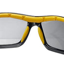 Stanley In-Out Lens Full Frame Safety Glasses - Outdoor Grey Tinted Lens High UV Protection Glasses - Black Frames and Padded Brow Guard - Rubber Tipped No-Slip Design - SY180-9D