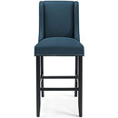 Modway Baron Fabric Upholstered Dining Bar Stool in Azure