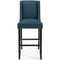 Modway Baron Fabric Upholstered Dining Bar Stool in Azure