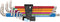 Wera 022860 3950/9 Hex-Plus Multicolour SAE Stainless 1 L-Key 9 Pieces Set