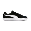 PUMA Kid's Smash V2 Suede Junior Sneaker, Black/White, US 6