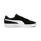 PUMA Kid's Smash V2 Suede Junior Sneaker, Black/White, US 6