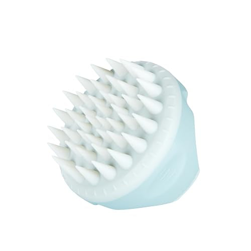 Ba Tools Scalp Massager Shampoo Brush with Soft Silicone Bristles for Scalp Care, Shower Hair Scalp Scrubber Exfoliator for Dandruff Removal and Hair Growth, Wet & Dry for Men, Women and Kids (Brown)