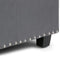 Simpli Home Kingsley Large Storage Ottoman Bench, Stone Grey