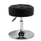 Furniliving PU Leather Swivel Makeup Chair, Adjustable Height Vanity Stool for Living Room, Bedroom, Modern Round Ottoman, Black