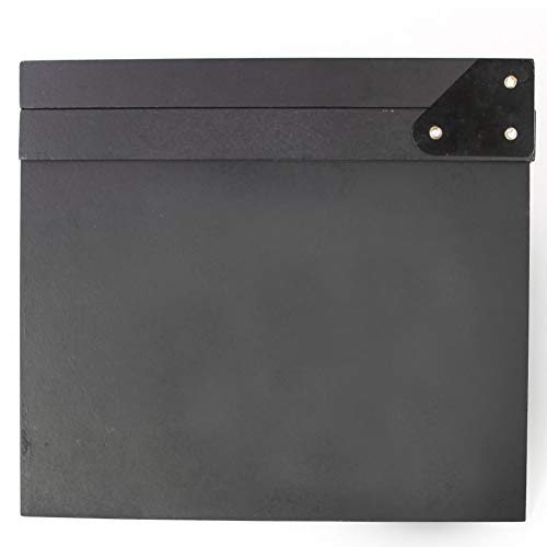 BERON Professional Vintage TV Movie Film Clap Board Slate Cut Prop Director Clapper -Black