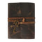 Leather Journal with lined Deckle Edge Paper 8x6 inch and Vintage Key/Handmade Writing Notebook Diary/Bound Daily Notepad for Men & Women Medium, Sketch/Writing pad, for Artists (8 x 6, Brown)