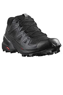 Salomon Men's Speedcross 5 GTX Trail Running and Hiking Shoe, Black/Black/Phantom, 9.5 US