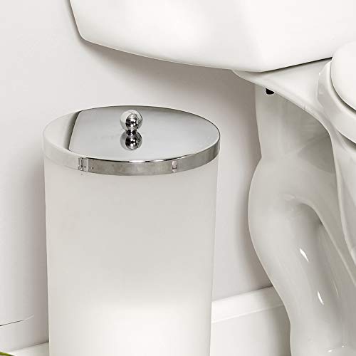 Zenna Home 7668K, Toilet Paper Canister, Frosted