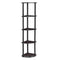 Furinno Turn-N-Tube 5 Tier Corner Display Rack Multipurpose Shelving Unit, 1-Pack, Dark Walnut