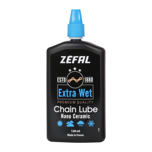 Zefal Unisex's Extra Wet Ceramic Chain Lube, Black, 120ml