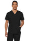 Dickies Xtreme Stretch Men's V-Neck Scrub Top, Black, 3X-Large Big