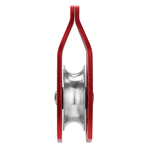 Paliston 30kN Climbing Pulley with Ball Bearing for Rock Climbing Arborist Red