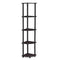 Furinno Turn-N-Tube 5 Tier Corner Display Rack Multipurpose Shelving Unit, 1-Pack, Dark Walnut