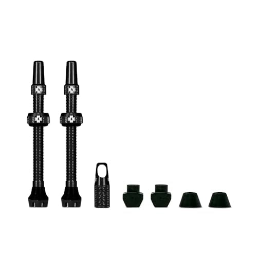 Muc Off Black Tubeless Presta Valve 60mm - v2, B08Y8ZZNWR