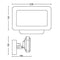 Philips Hue White and Colour Ambiance LED Discover Black Garden FloodLight Compatible with Alexa