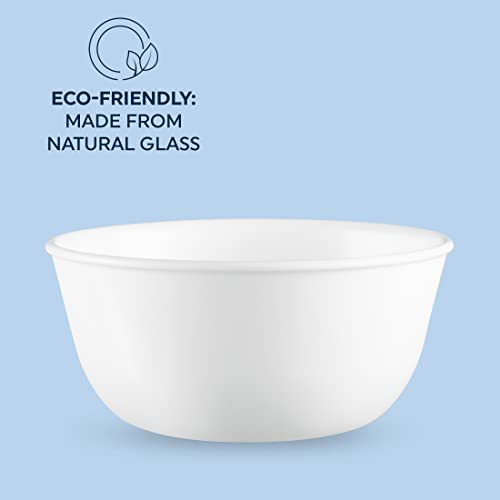 Corelle Soup Bowl, Winter Frost White, 828 ml Capacity (6-Piece Set)