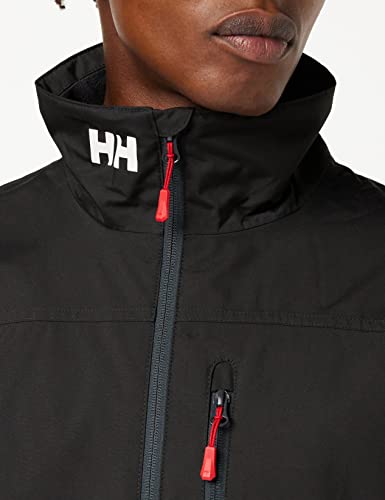 Helly Hansen Men's Crew Midlayer Waterproof Jacket, Black, X-Large