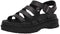 Skechers Women's Platform Fisherman Sandal, Black/Black, 5