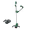 Bosch 18V Cordless Lawn Grass Line Trimmer Whipper Snipper with 1 x 2.5ah Battery & Fast Charger, 26cm, Ergonomic V Handle (UniversalGrassCut 18). Made in Europe