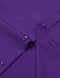 ZEROYAA Men's Regular Fit Dress Shirt Solid Wrinkle-Free Long Sleeve Casual Business Button Up Shirts with Pocket, Purple, X-Large