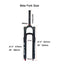 KRSEC 27.5/29 Air Bike Suspension Fork Mountain Bike Fork29 inch Travel 120mm Quick Release QR 9mm 28.6mm Straight Tube Manual Lockout Rebound Adjustable Ultralight Mountain Bike Front Forks XC AM 29"