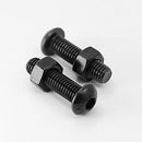 (15 Sets) M8 x 20mm Screws and Nuts Set Button Head Socket Cap Bolts 10.9 Grade Alloy Steel Full Thread