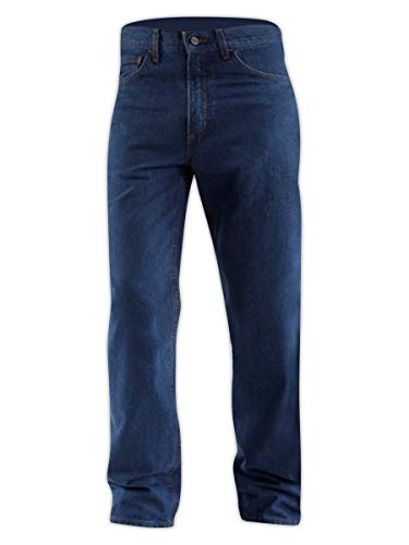 Carhartt FRB100-DNM-34X30 Relaxed Fit/Straight Leg FR Denim Jeans Pant, 34x30, Denim