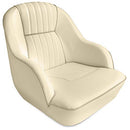 (Tan/Gray piping) - Leader Accessories Pontoon Captains Bucket Seat Boat Seat