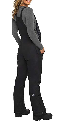 Arctix Women's Essential Insulated Bib Overalls, Black, Small Short