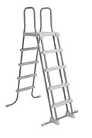 Intex 28077E Heavy Duty Deluxe Pool Ladder with Removable Steps for 52 Inch Depth Above Ground Pools