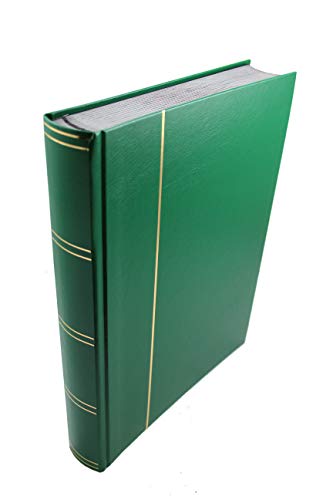 (Green) - Dauwalders 30/60 Black Page Stamp Album Stockbook (Green)