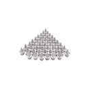 zhuohai 50pcs 1/4inch Spikes Replacement, Steel Track and Cross Country Spikes with Spike Wrench, for Track Sprint Sports Short Running Shoes and Cross Country