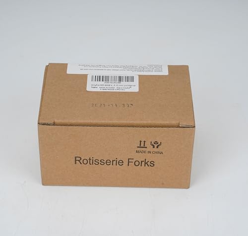Onlyfire 6008 BBQ Roast Rotisserie Skewer Forks for 8x8 mm Square Spit Rods