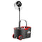 360° Spin Mop Bucket Set Rotating Mop 4 Microfiber Mop Heads Bucket with Wheels Dark Grey & Red Rotating Wet Dry Cleaning Tools