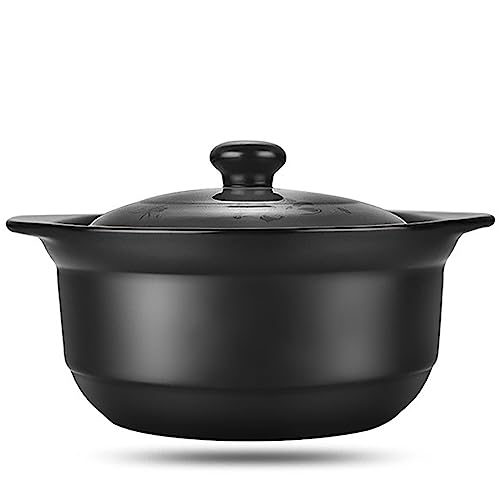 1 Quart Dutch Oven,1L Non-Stick Ceramic Casserole Pot, Clay Pot, Stockpot For Stew, Soup, Steam, Scratch Resistant, Oven Safe, Heat Resistant