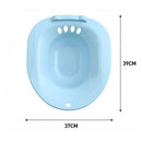 Toilet Sitz Bath Portable Personal Perineal Soaking Bidet Basin Travel Pregnant White