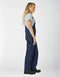 Dickies Women's Denim Double Front Bib Overalls, Dark Stone Wash, Medium