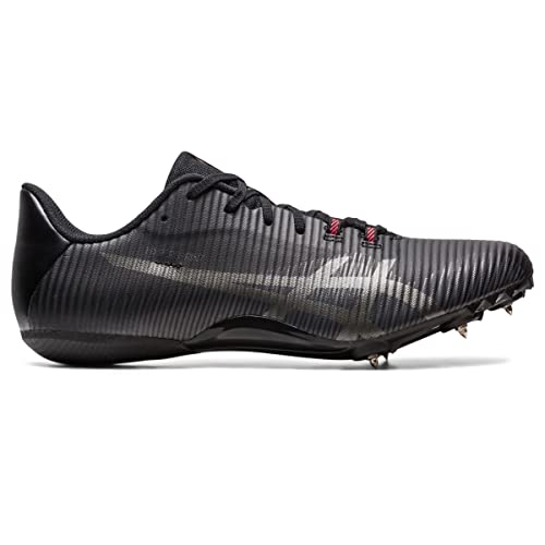 ASICS Unisex Hypersprint 8 Track & Field Shoes, Black/Gunmetal, 9 Wide Women/7.5 Men