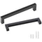 VEVOR 30 Pack Cabinet Pulls, 6.3 inch /160mm Center to Center Slim Square Kitchen Cabinet Drawer, Stainless Steel Modern Kitchen Cupboard Door Handles for Kitchen Bathroom Bar Hardware Matte Black