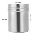 304 Stainless Steel Sealed Food Storage Jar Portable Tea Coffee Beans Container Easy for Travel Outdoor and Camping(S)