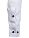 ZEROYAA Mens Slim Fit Long Sleeve Tuxedo Dress Shirts/Prom Performing Shirts, Z54-white Black, X-Large