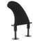 3pcs Soft Surfboard Fins with Screws 4.5 Inch Surf Fins for Soft Surfboard Longboard Surfing Accessories Black