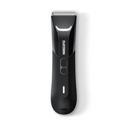 MANSCAPED® The Lawn Mower® 4.0 PRO - Groin & Body Hair Trimmer, Updated SkinSafe® Trimmer Blade, Waterproof Wet/Dry Groomer, USB-C & Wireless Charging Compatible, Men’s Ball Shaver with Travel Lock