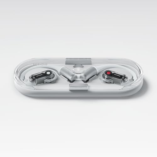 Nothing Ear (Open) Wireless Open Headphones with Dual mics and AI Clear Voice, Open Sound Technology, IP54 Water Resistant, 30 Hours of Playback and Advanced EQ - White